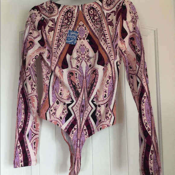 NWT sz M Free People Pick a Place bodysuit ivory - Picture 5 of 6